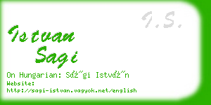 istvan sagi business card